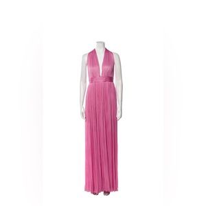 Maria Lucia Hohan Ryana silk Maxi Gown Pink